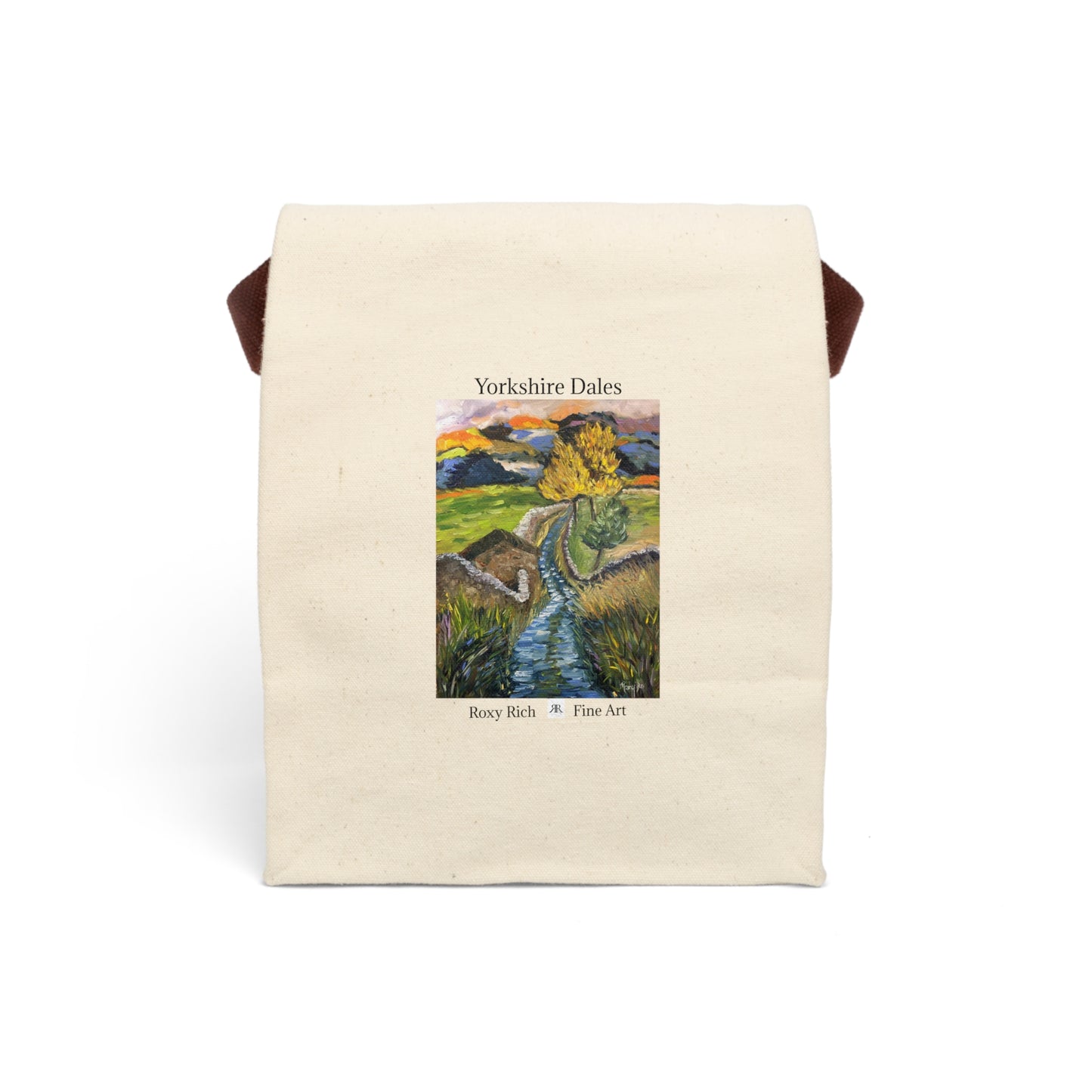 Yorkshire Dales Travel/Souvenir Canvas Lunch Bag With Strap