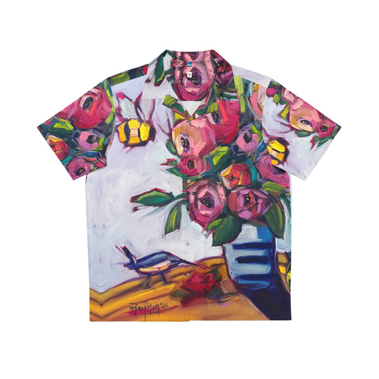 Bee Blooms Men's Hawaiian Shirt