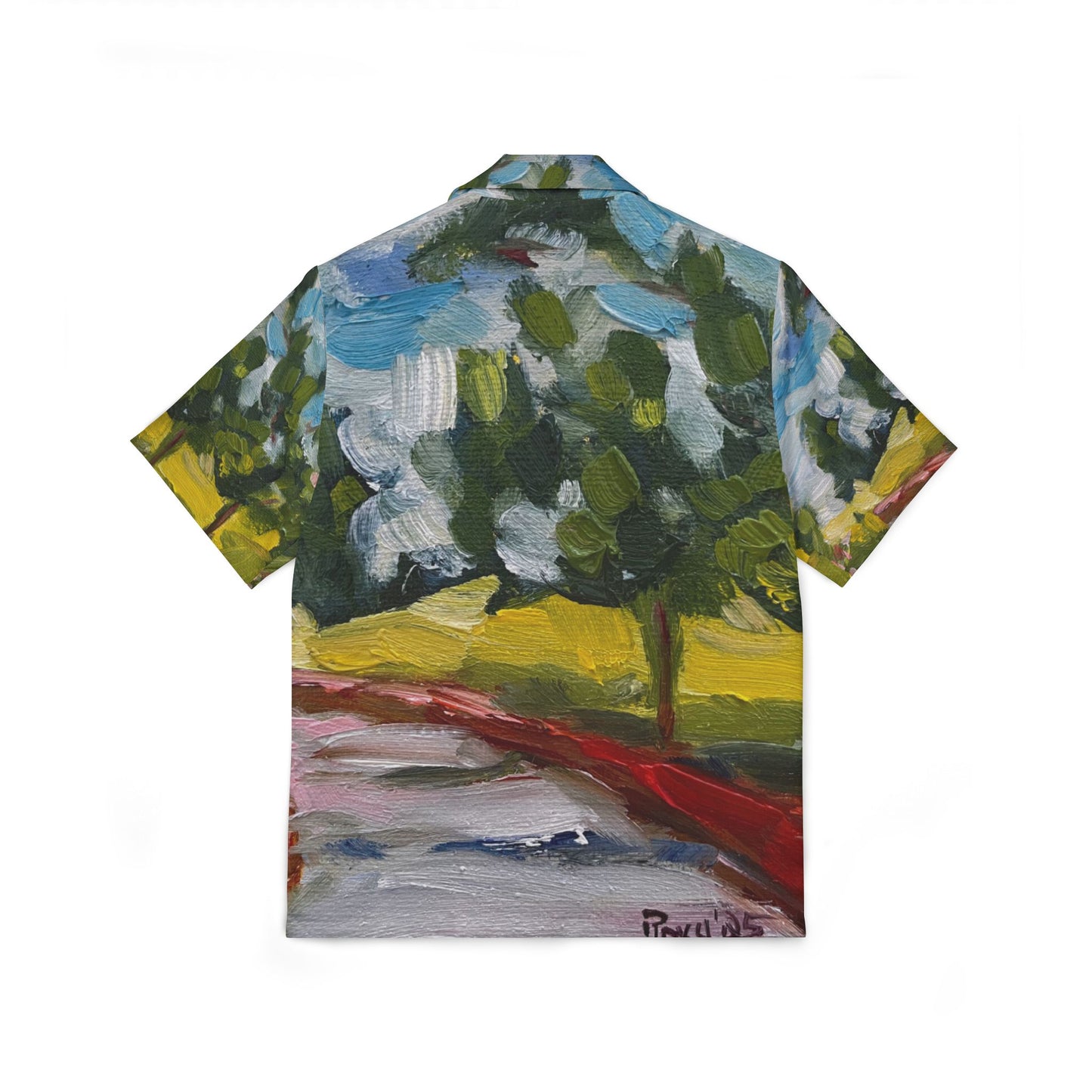 European Fit Hawaiian Camp Shirt - Rustic Road-Cotswolds