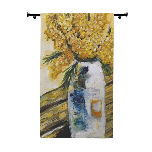 Goldenrod Window Curtains (1 Piece)
