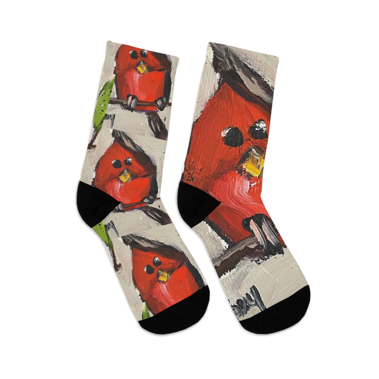 Goofy Cardinal Chick Socks