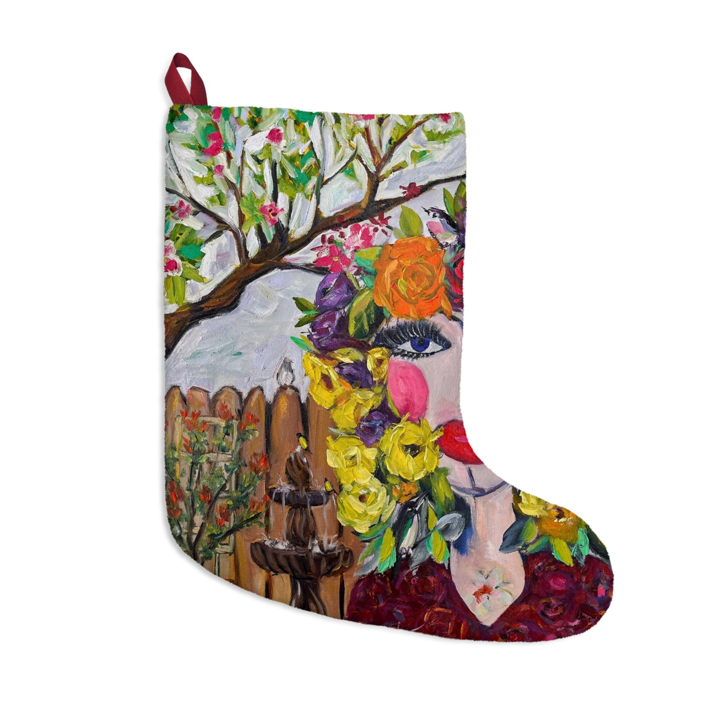 Garden Goddess Christmas Stocking