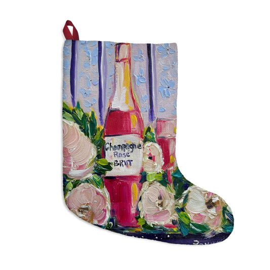 Christmas Stockings - Pink Champagne and Peonies