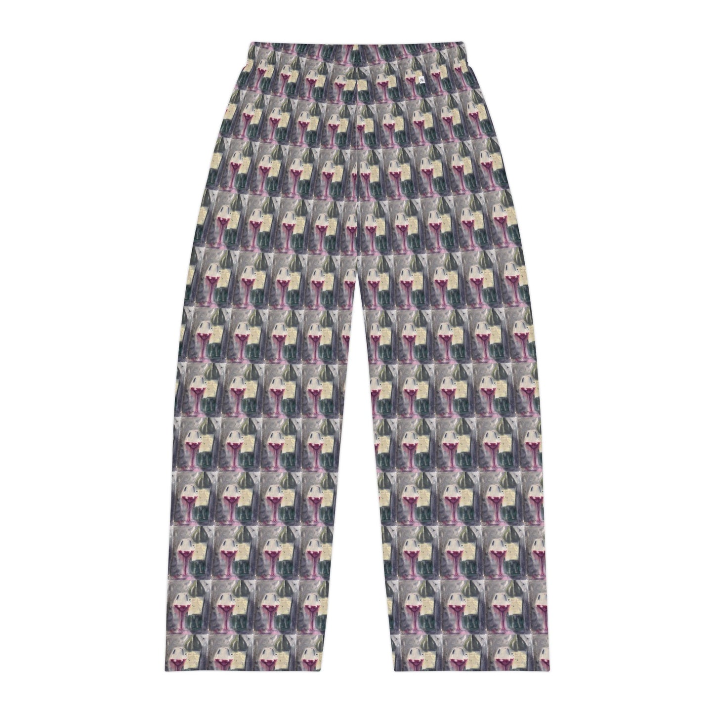 Men's Pajama Pants — GBV Wine and Clique Glass Allover Print Lounge Pants