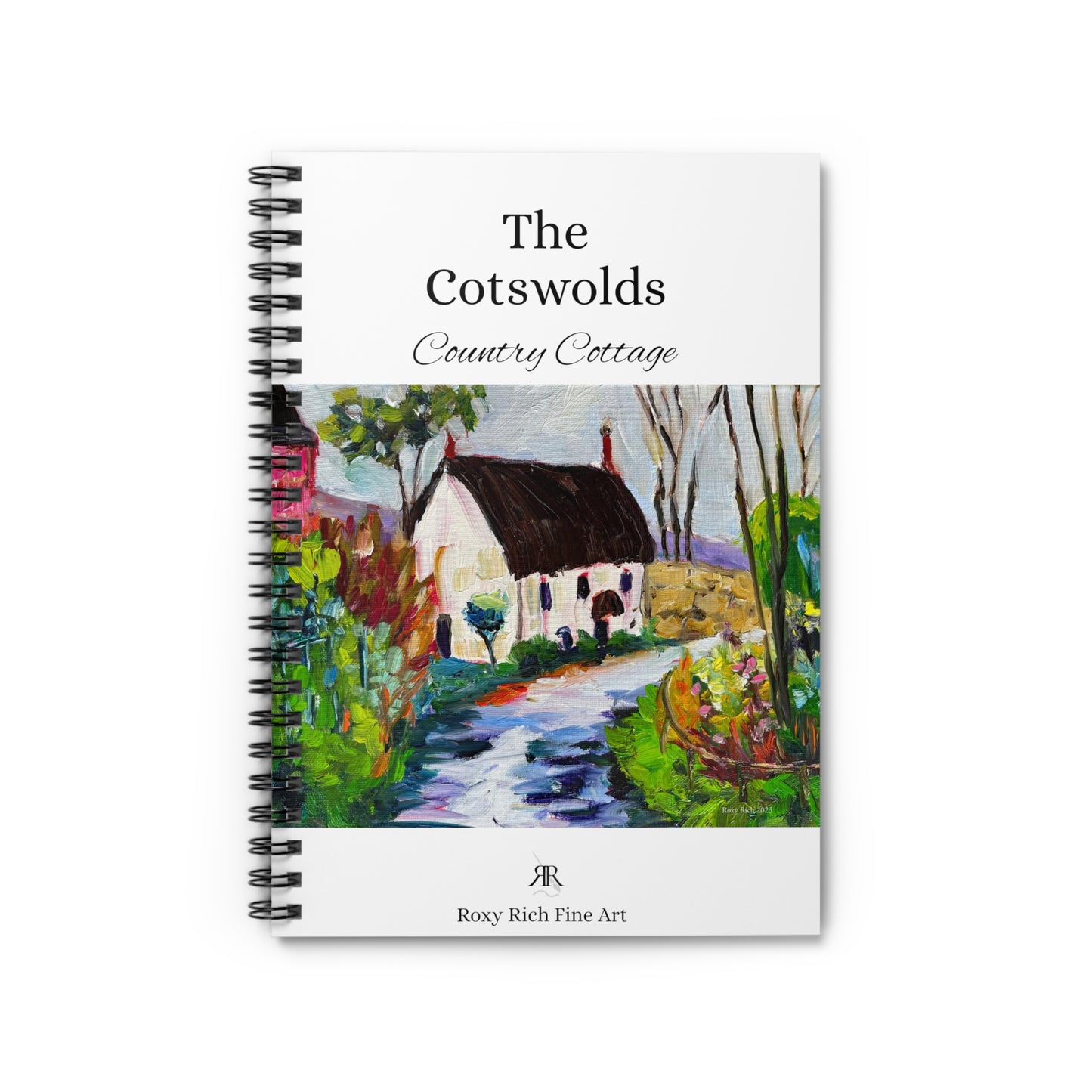 Country Cottage "The Cotswolds" Spiral Notebook