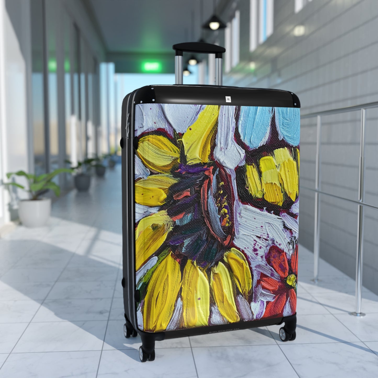 Sun Bee Sunflower and Bee Carry on Suitcase (Choose from 3 sizes)