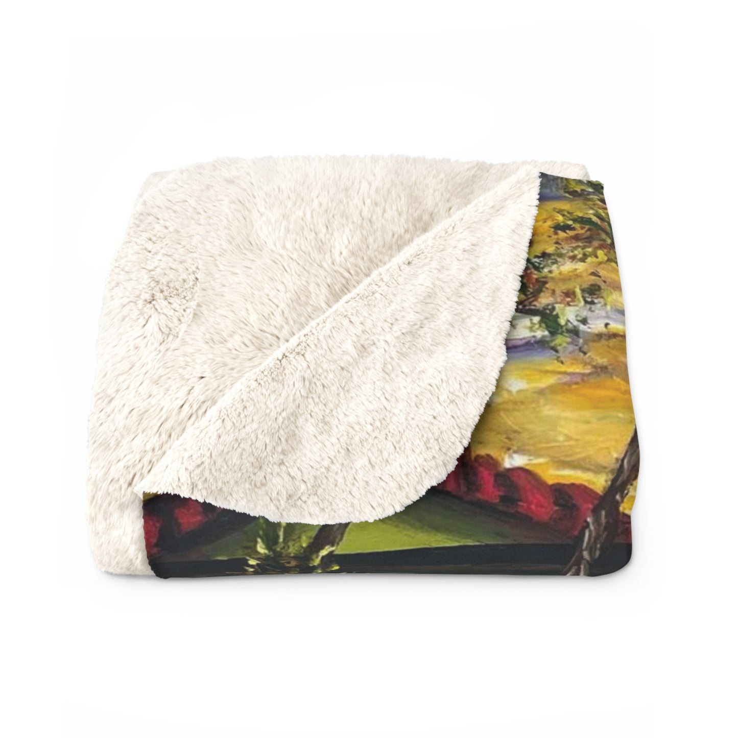 Lorenzi Estate Terrace Sherpa Fleece Blanket