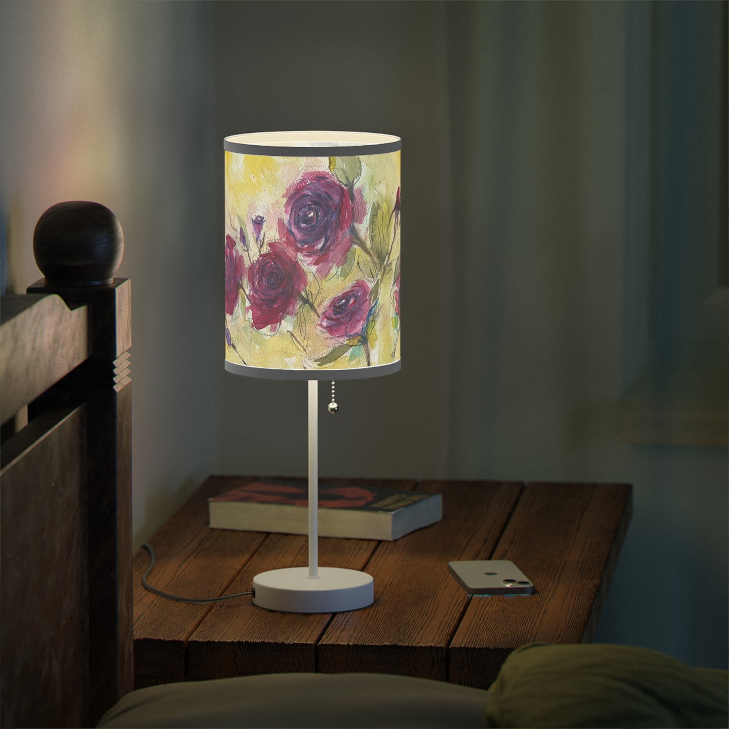 Lampe Fluffy Red Roses sur pied, prise US|CA