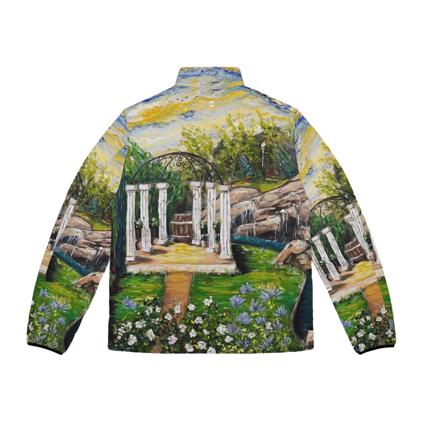 Men's Puffer Jacket - Roxy Rich Art, Unique Bright Colors-The Pergola at  GBV