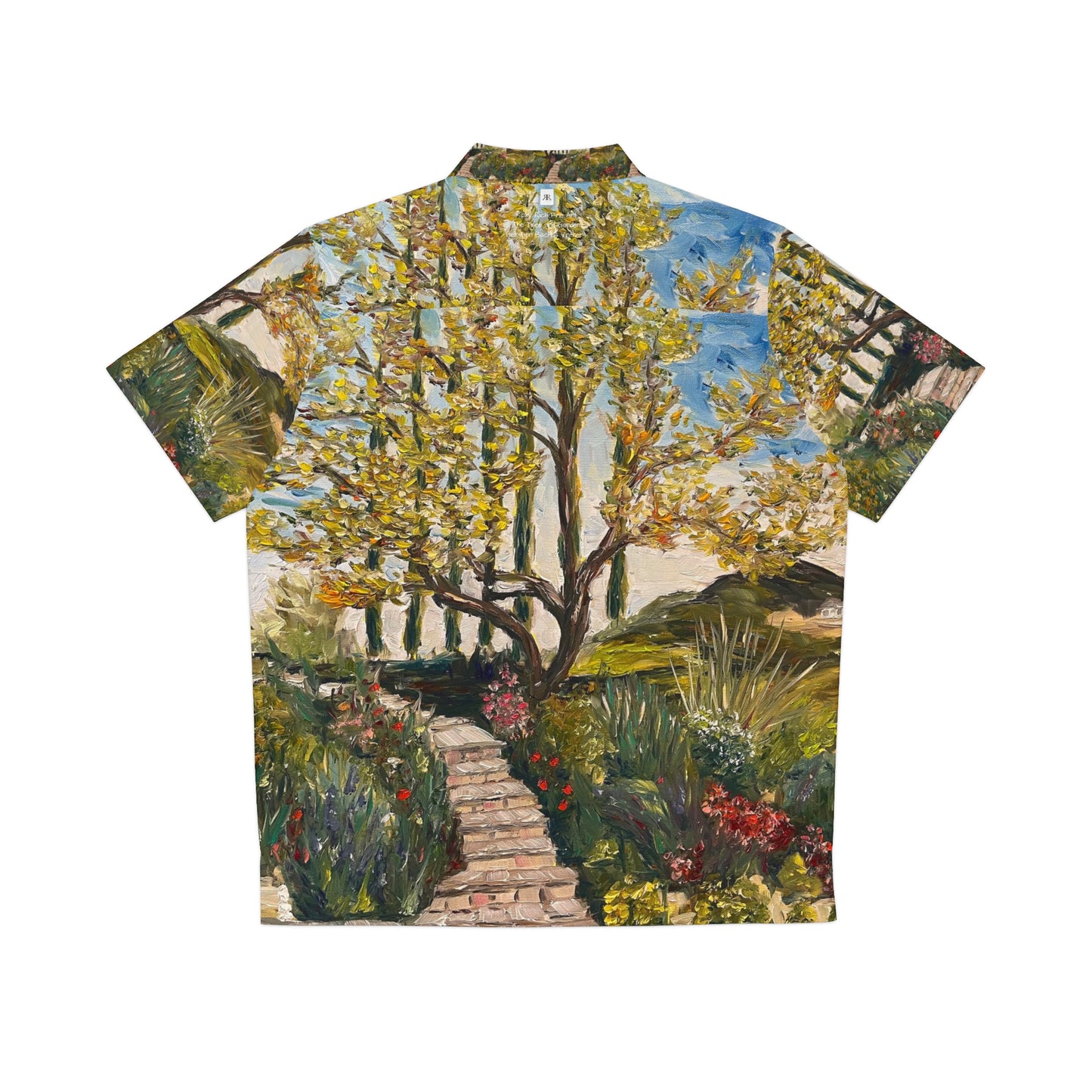 The Tree and Garden at GBV Winery Temecula Men's Hawaiian Shirt