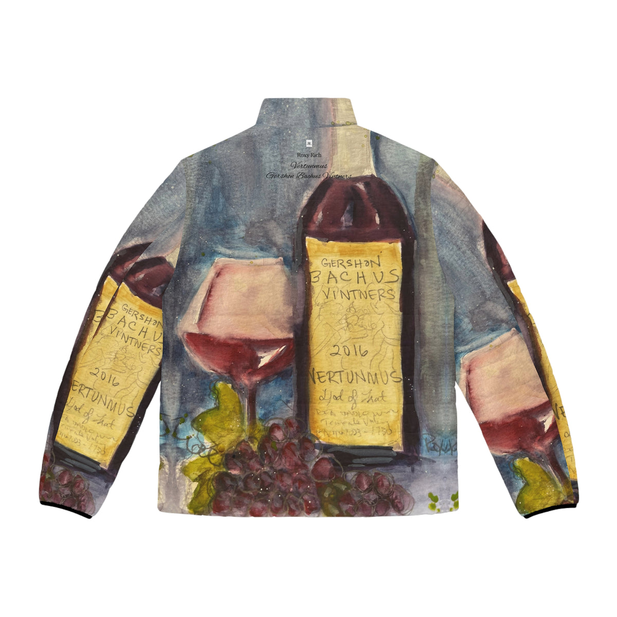 Men's Puffer Jacket - Roxy Rich Art-Vertunmus-GBV Wine