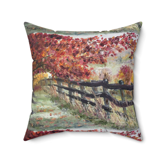 The Rickety Fence Cotswolds Indoor Spun Polyester Square Pillow