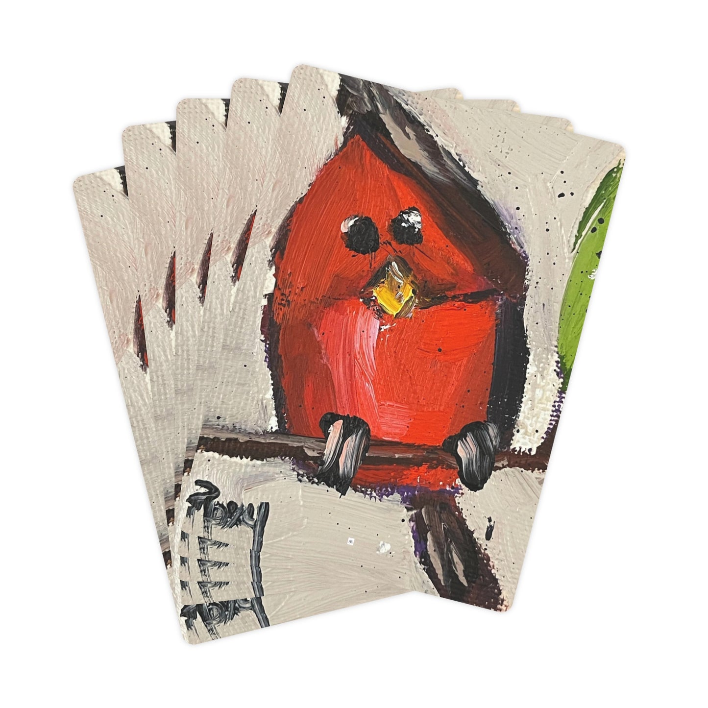 Whimsical Cardinal Chick Poker Cards/Playing Cards