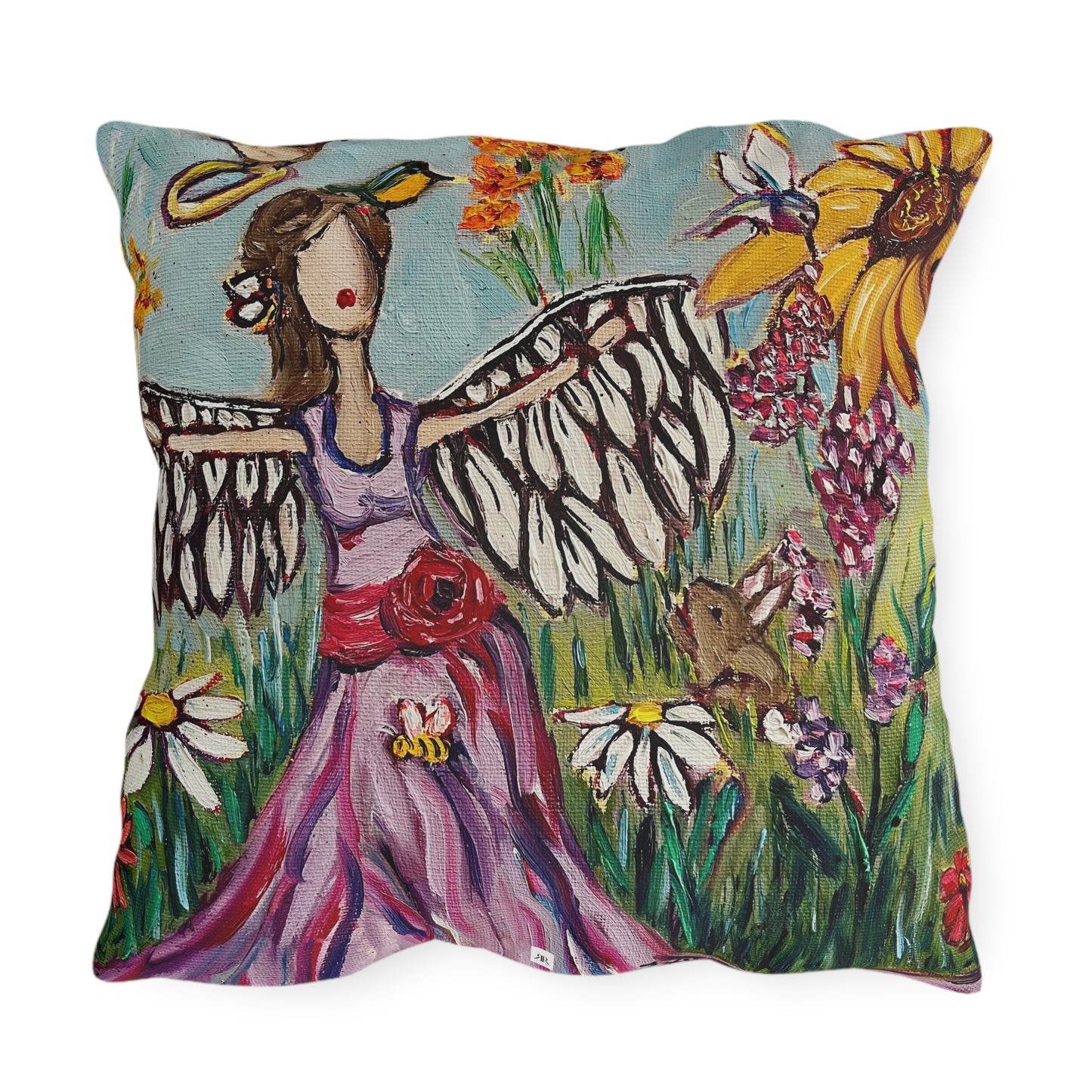 Garden Angel Outdoor Pillows