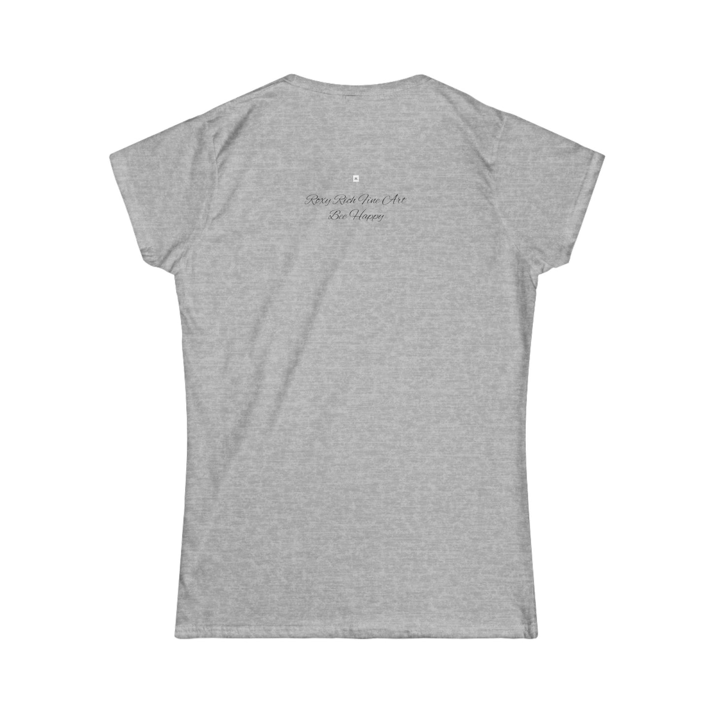 Bee Happy Women's Softstyle  Semi-Fitted Tee