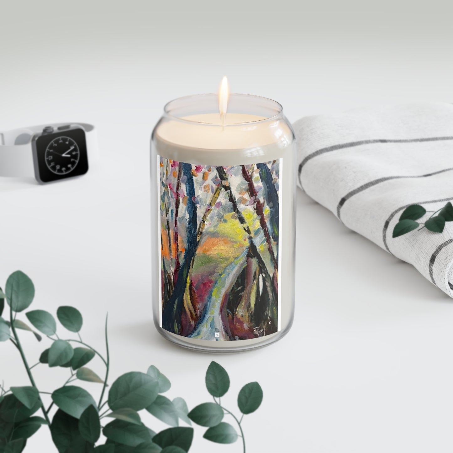 Impresionismo contemporáneo Autumn Lane (Cotswolds) Vela perfumada de colores otoñales, 13.75 oz