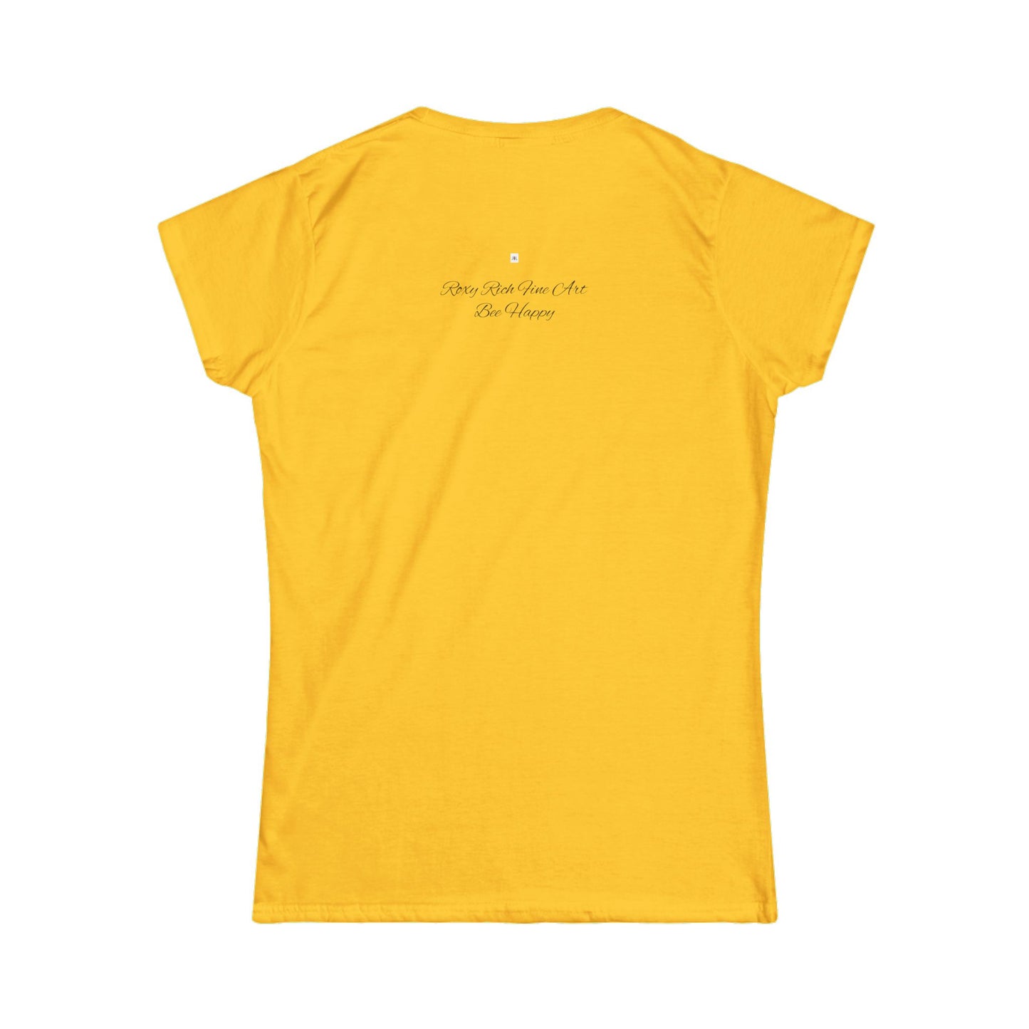 Bee Happy Women's Softstyle  Semi-Fitted Tee