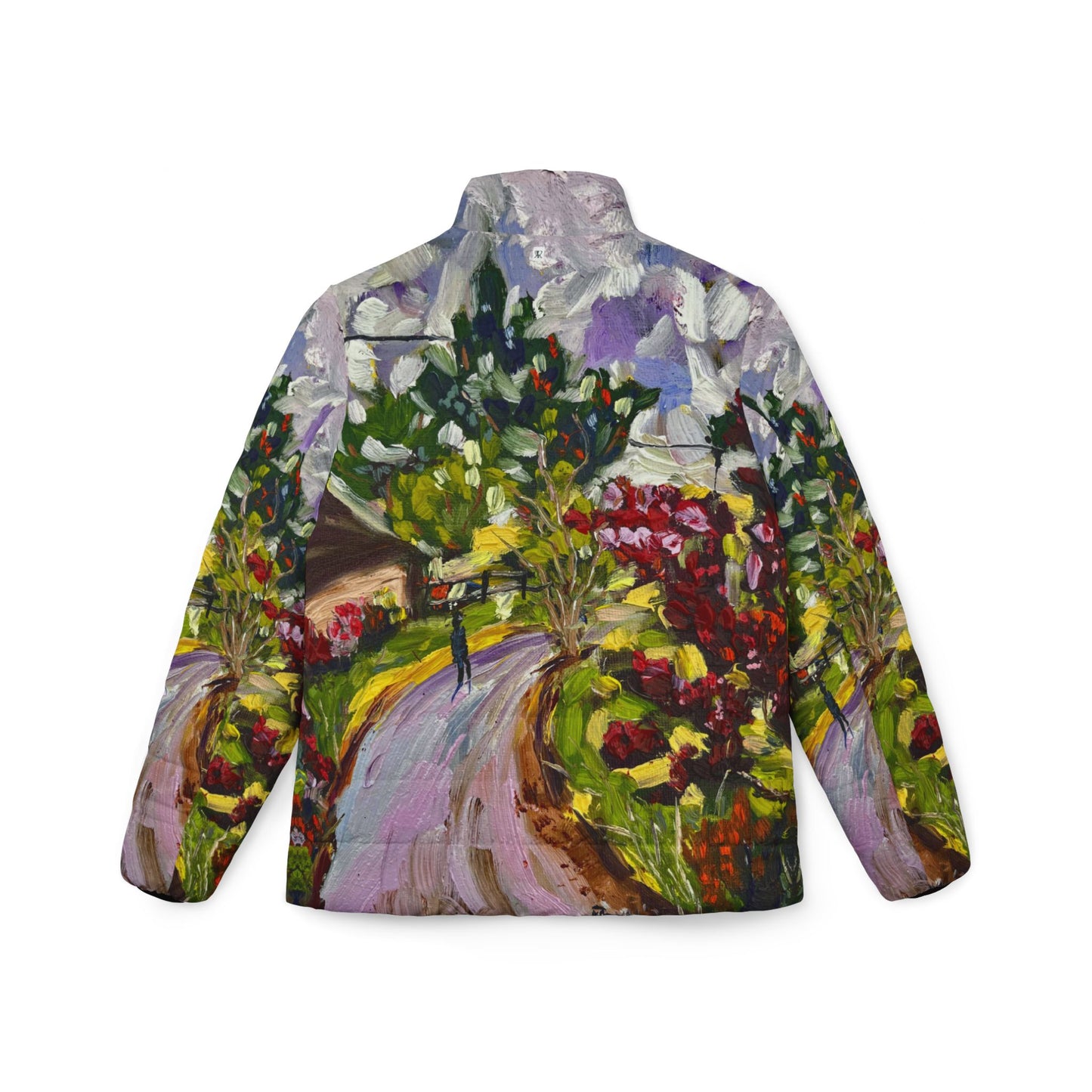 Women's Puffer Jacket - Roxy Rich Fine Art -Dreamy Walk in Churchill Cotswolds