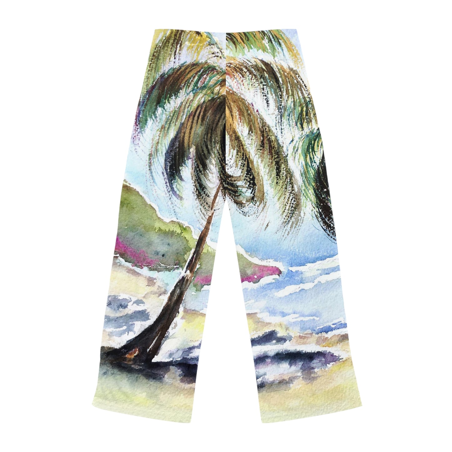 Pajama Pants - Hawaii Awaits with Palm Trees Women's Pajama Pants