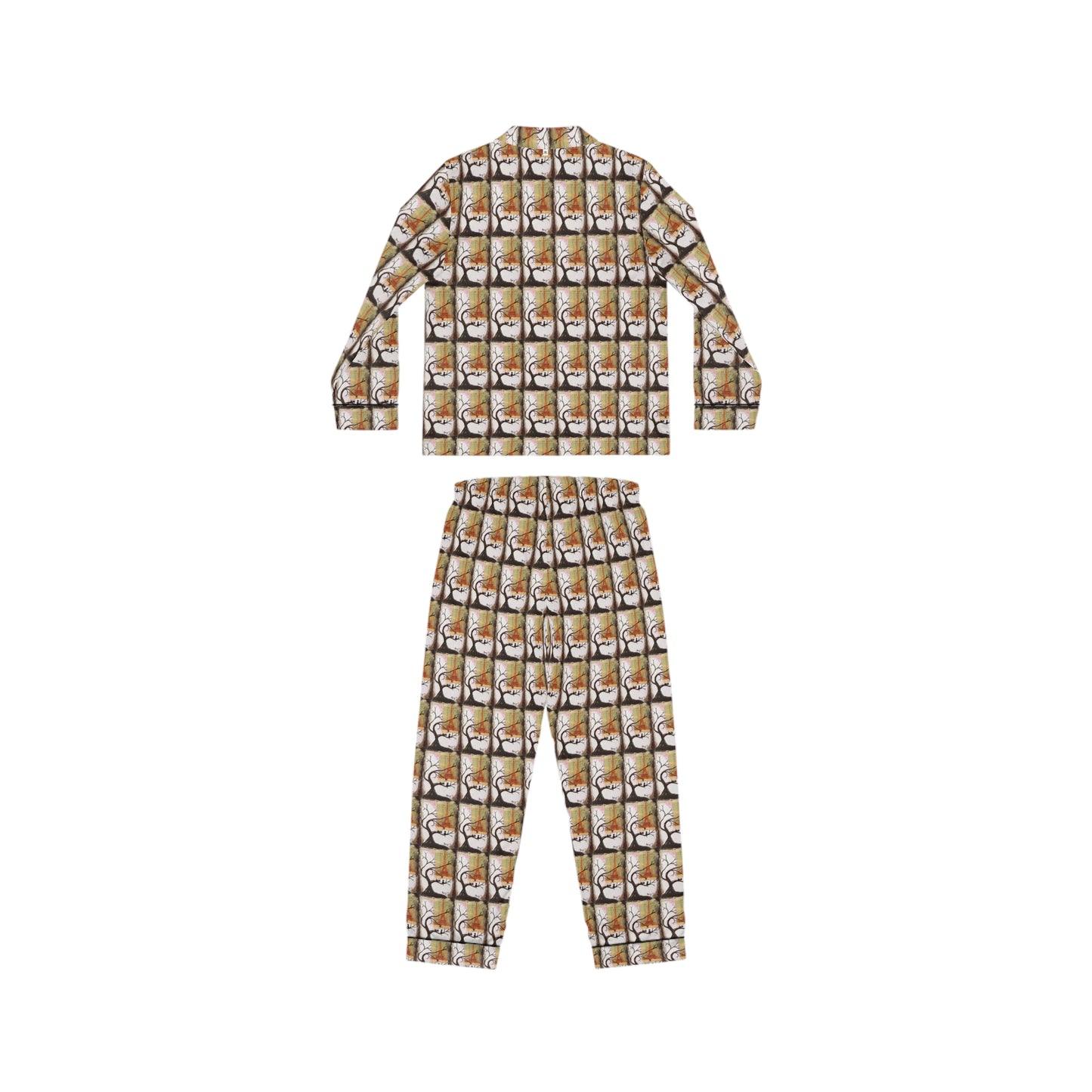 Satin Pajamas — Luxury Valentine's & Mother's Day Gift-Paris Kitties