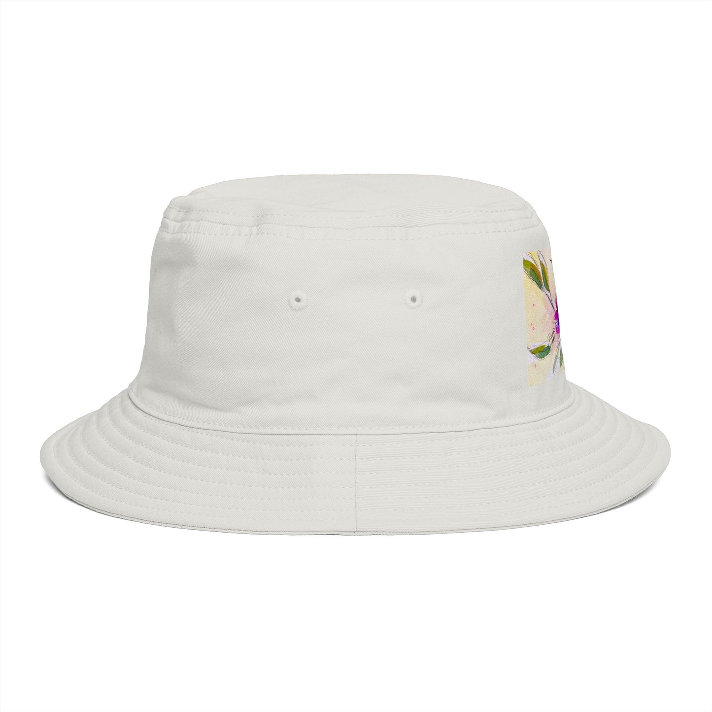Roxy Rich Fine Art -Flutter Pause Hummingbird- Bucket Hat — Stylish Durable Travel Hat