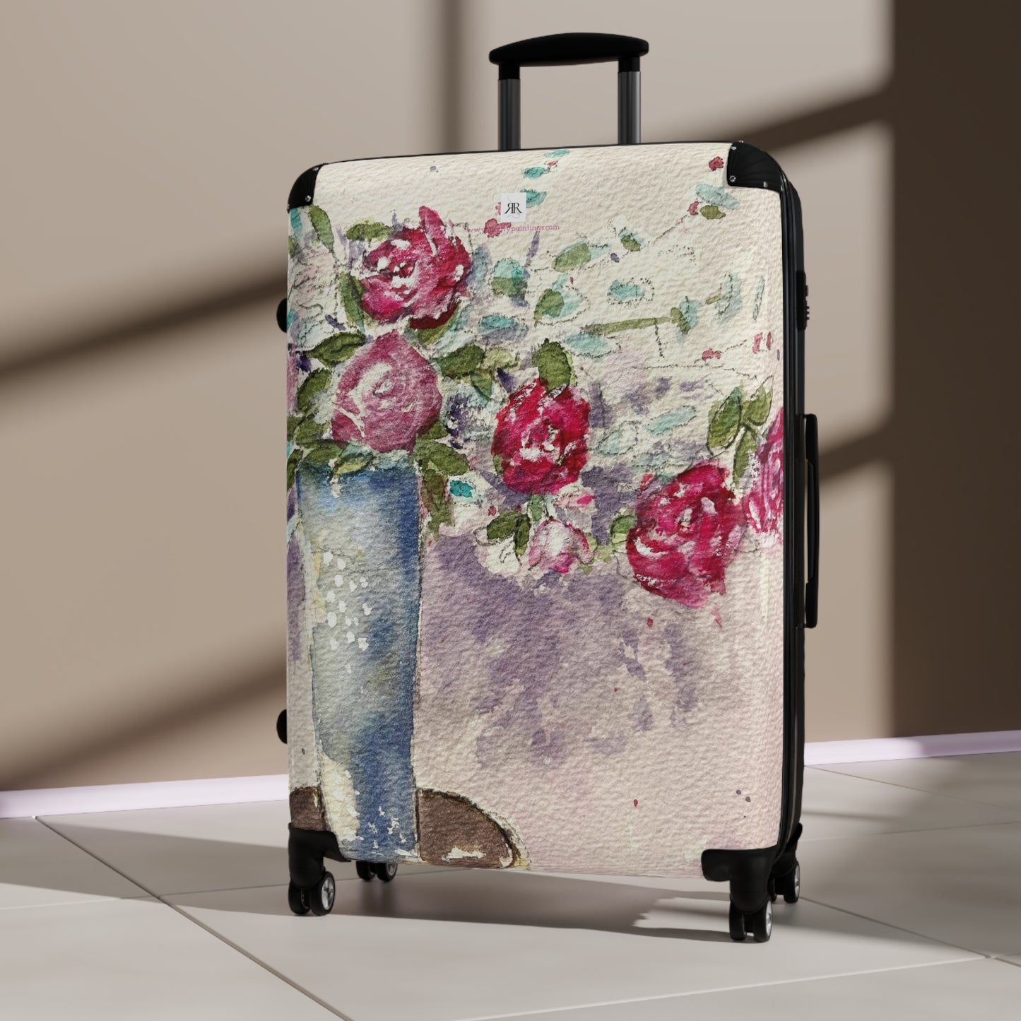 Roses in the Foyer Carry on Suitcase