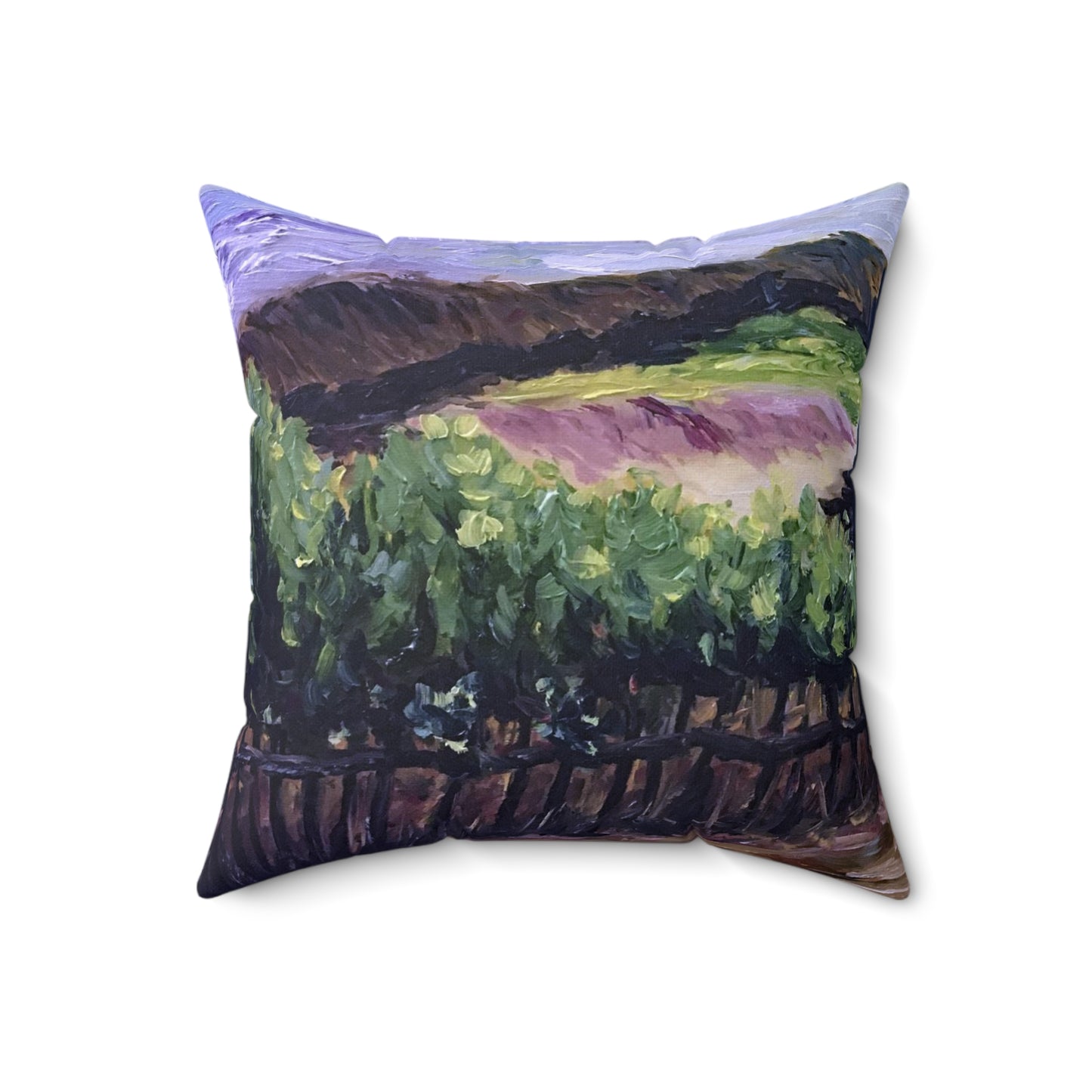 Afternoon Vines Indoor Spun Polyester Square Pillow