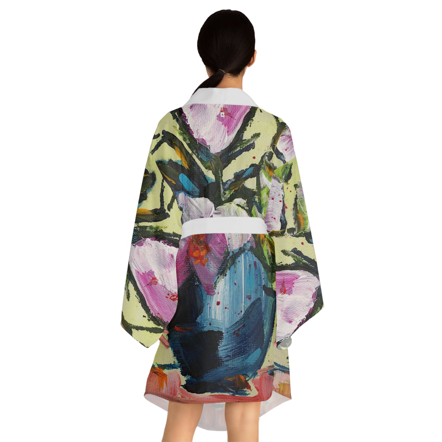 Kimono Robe - Pink Gardenias