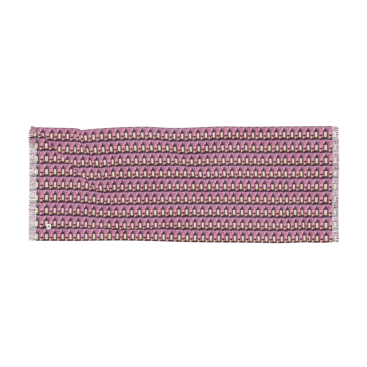 Colorful Scarf — Artistic Lightweight Neck Wrap- Porta Accanto-GBV Tempranillo