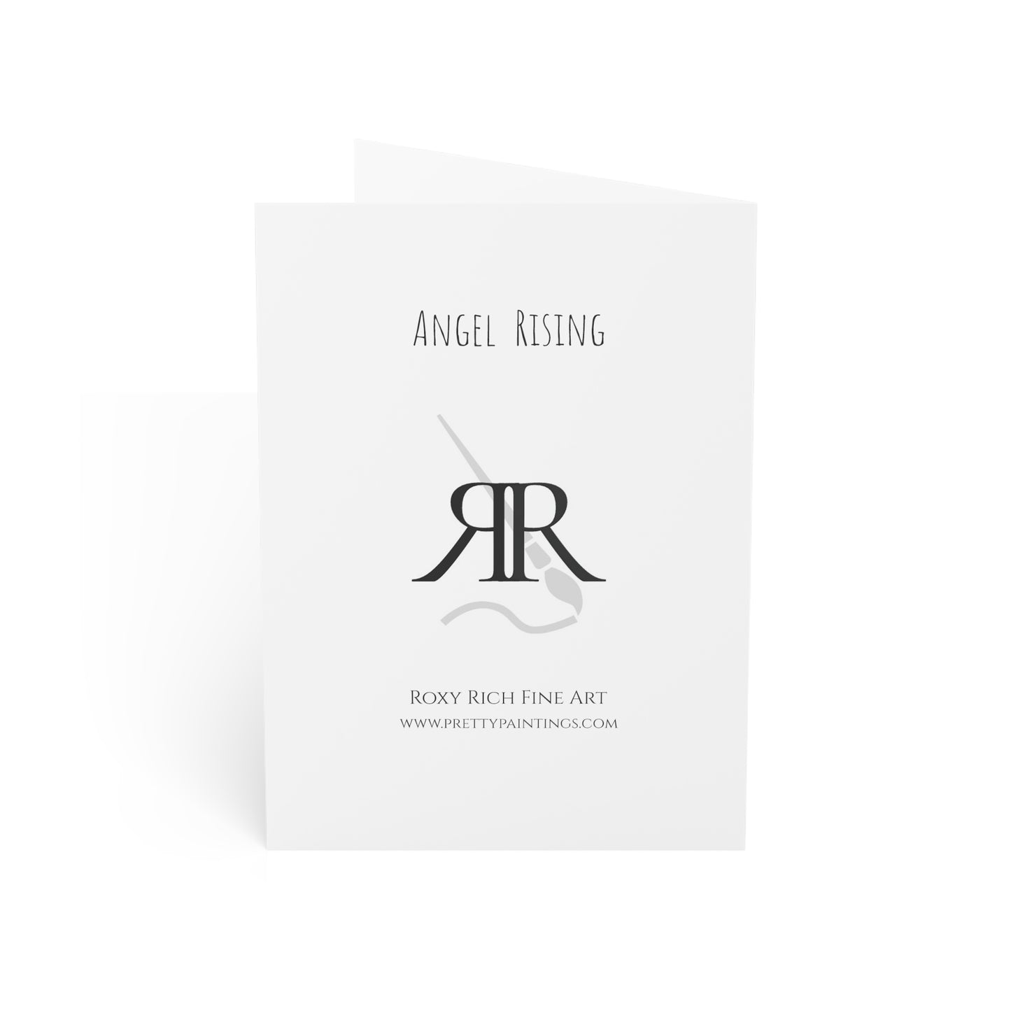 Angel Rising Folded Greeting Cards with Christmas Message