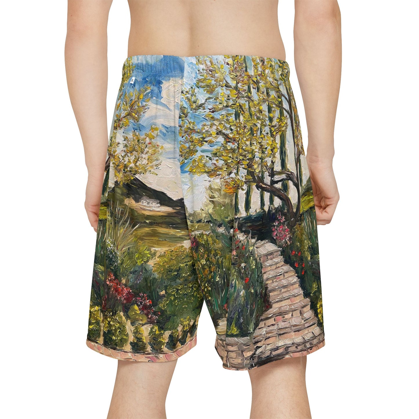 Men’s Sports Shorts - Tree and Garden-GBV