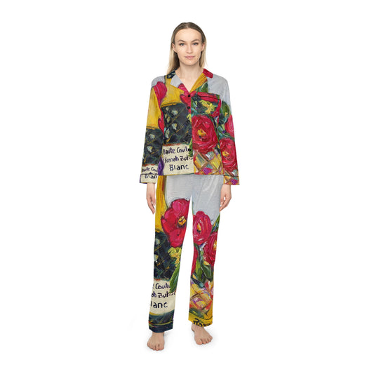 Satin Pajamas - French Bubbles