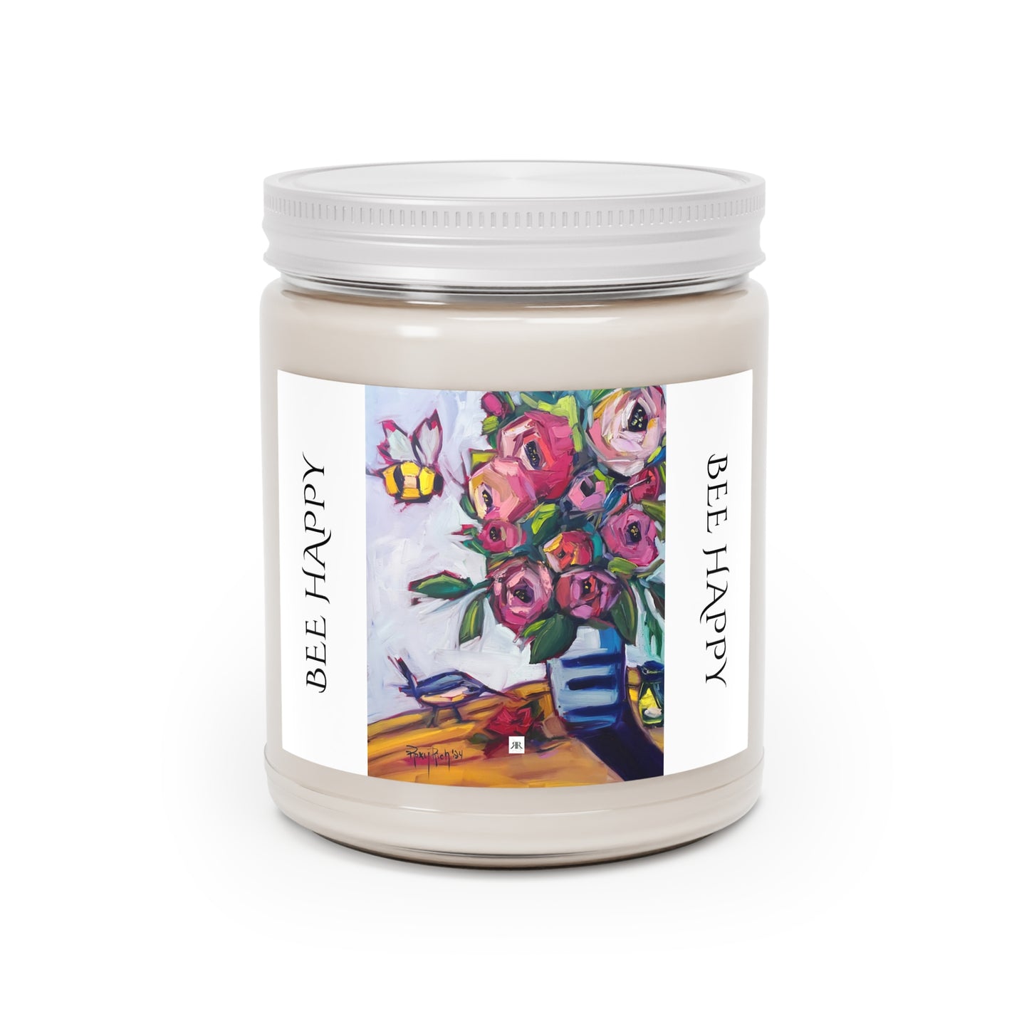 Bee Happy Bee Blooms and Birds Scented Candle 9oz