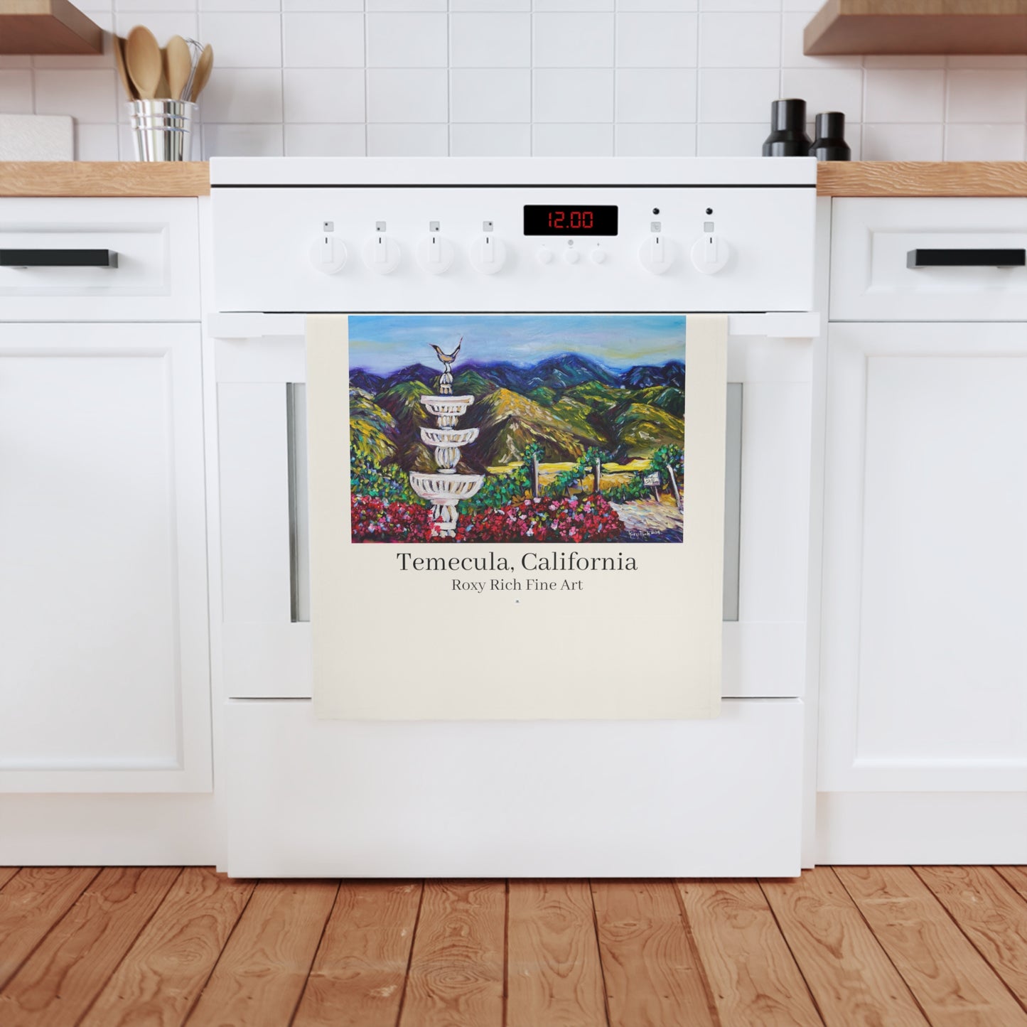 Fountain Vista at GBV Organic Vegan Cotton Tea Towel