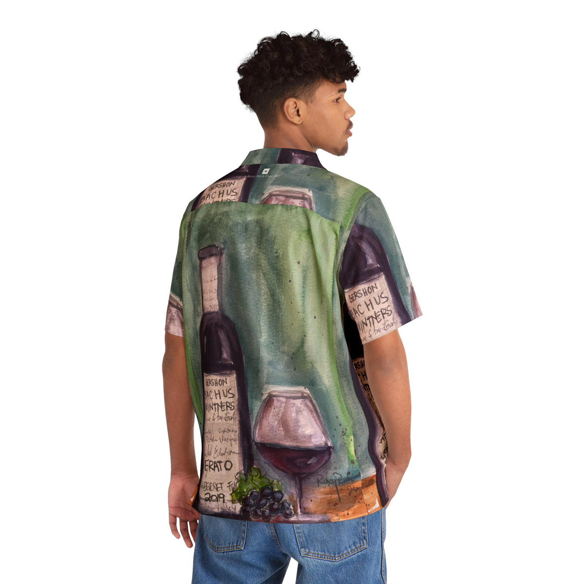 Men's Hawaiian Shirt- GBV-Erato -Large Print