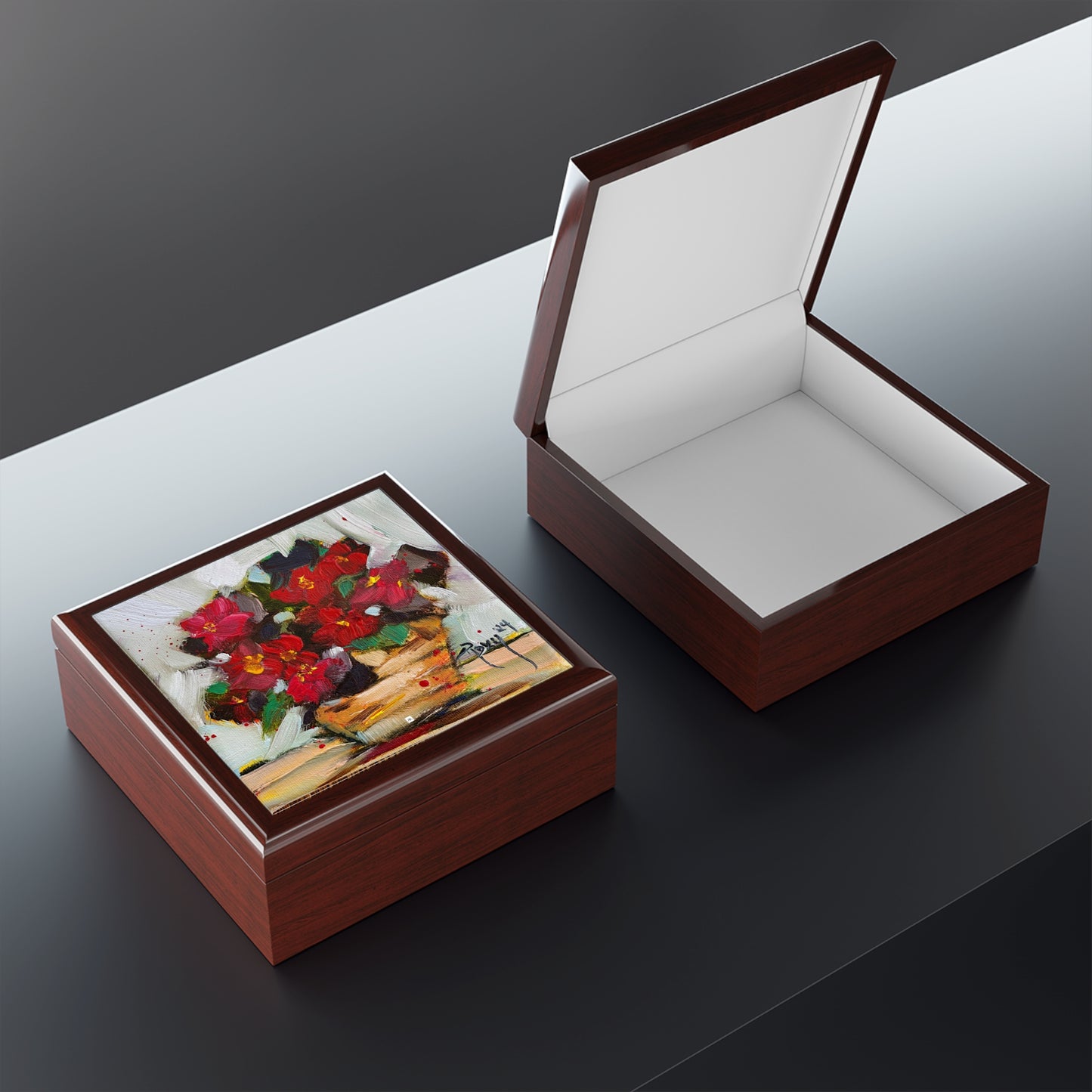 Jewelry Box-Strolling-Wax Begonias