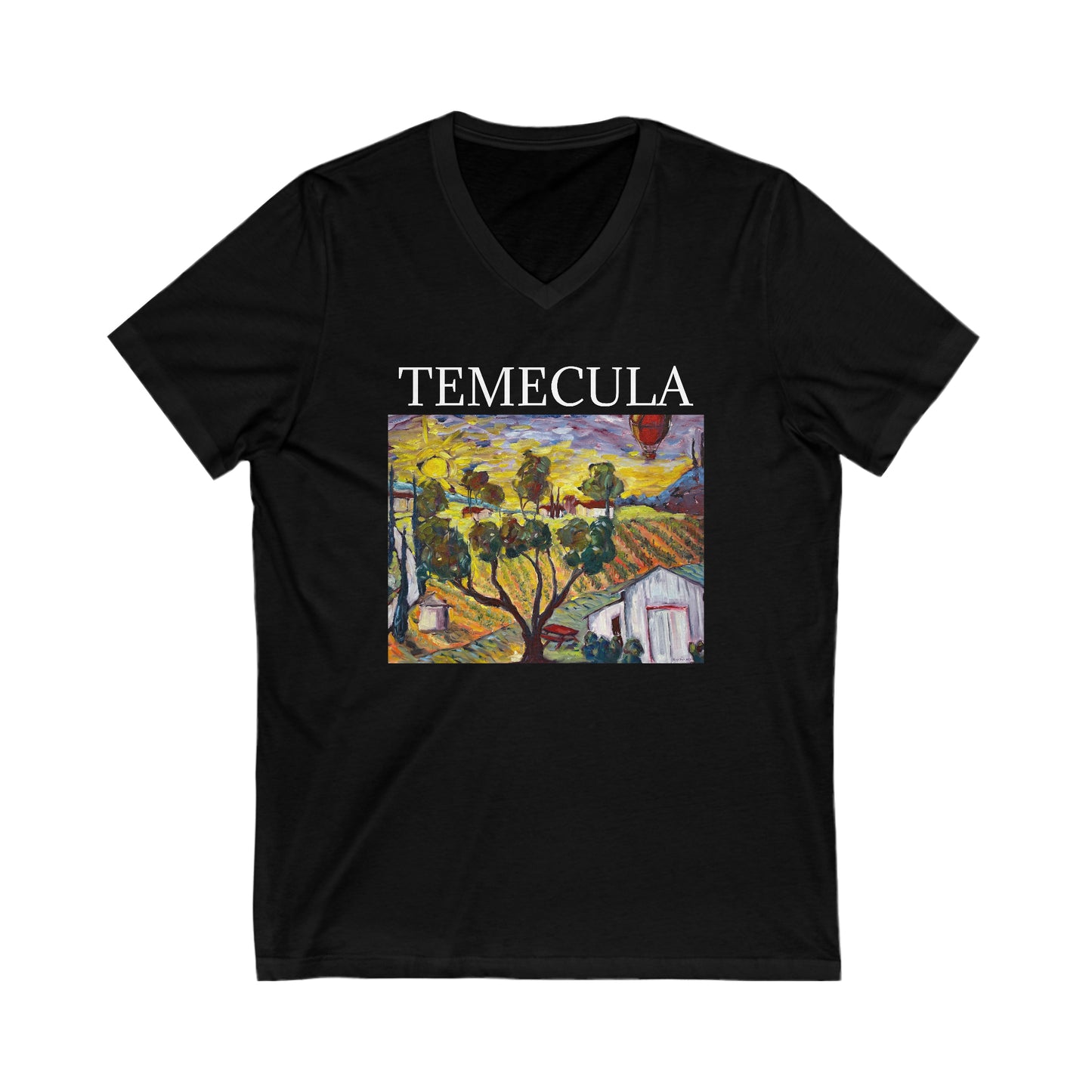 Ultimate Sunrise "TEMECULA" -Camiseta unisex de manga corta con cuello en V