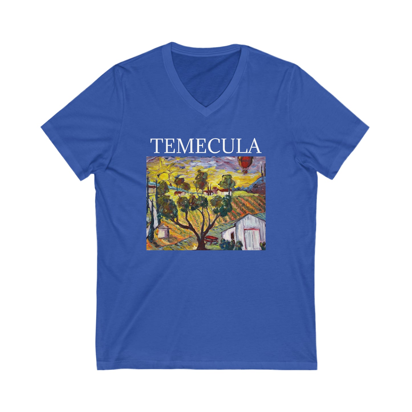 Ultimate Sunrise « TEMECULA » -T-shirt unisexe à manches courtes et col en V