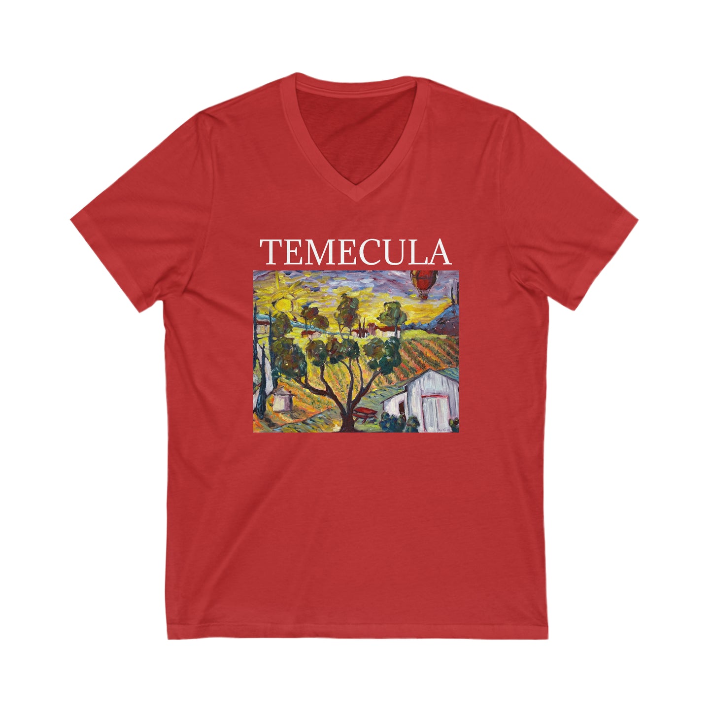 Ultimate Sunrise "TEMECULA" -Unisex Jersey Short Sleeve V-Neck Tee