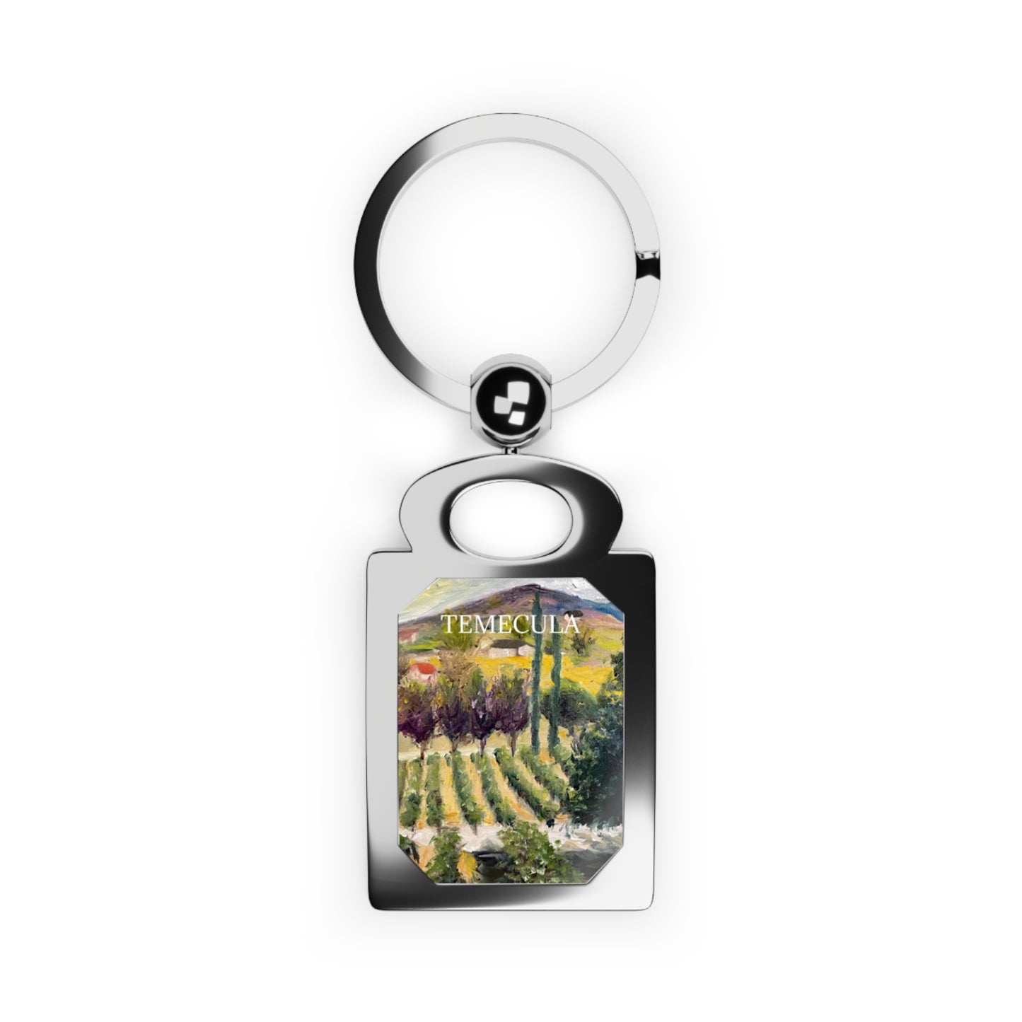 Cabernet Lot at Oak Mountain Winery Temecula Rectangle Photo Keyring