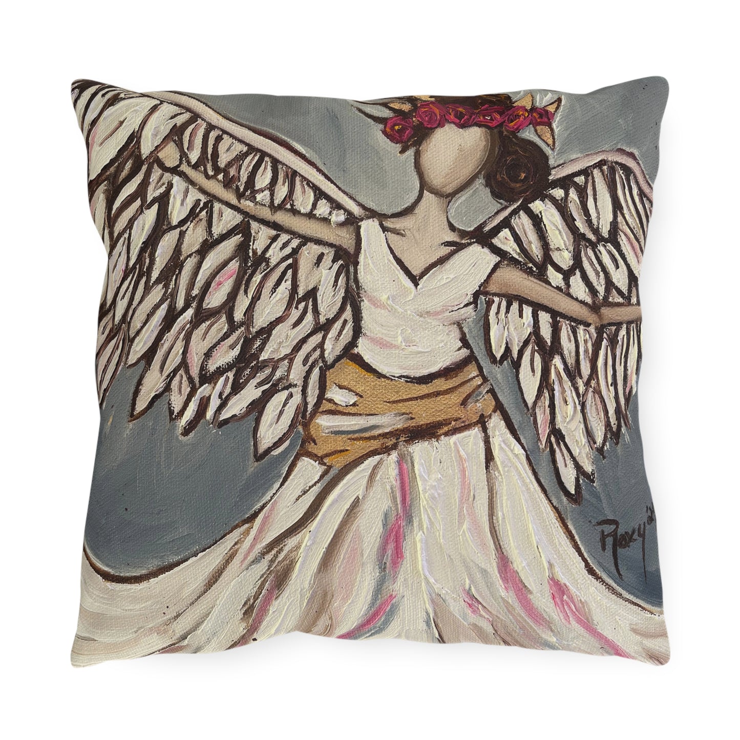 Angel Rising Outdoor Pillows