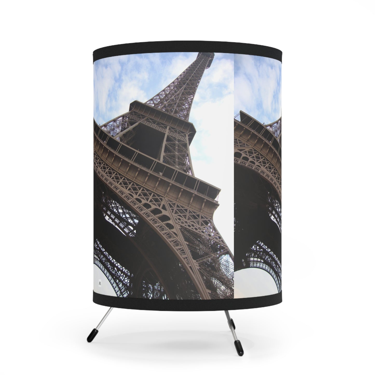 Eiffel Tower (Repeating Photo)Tripod Lamp