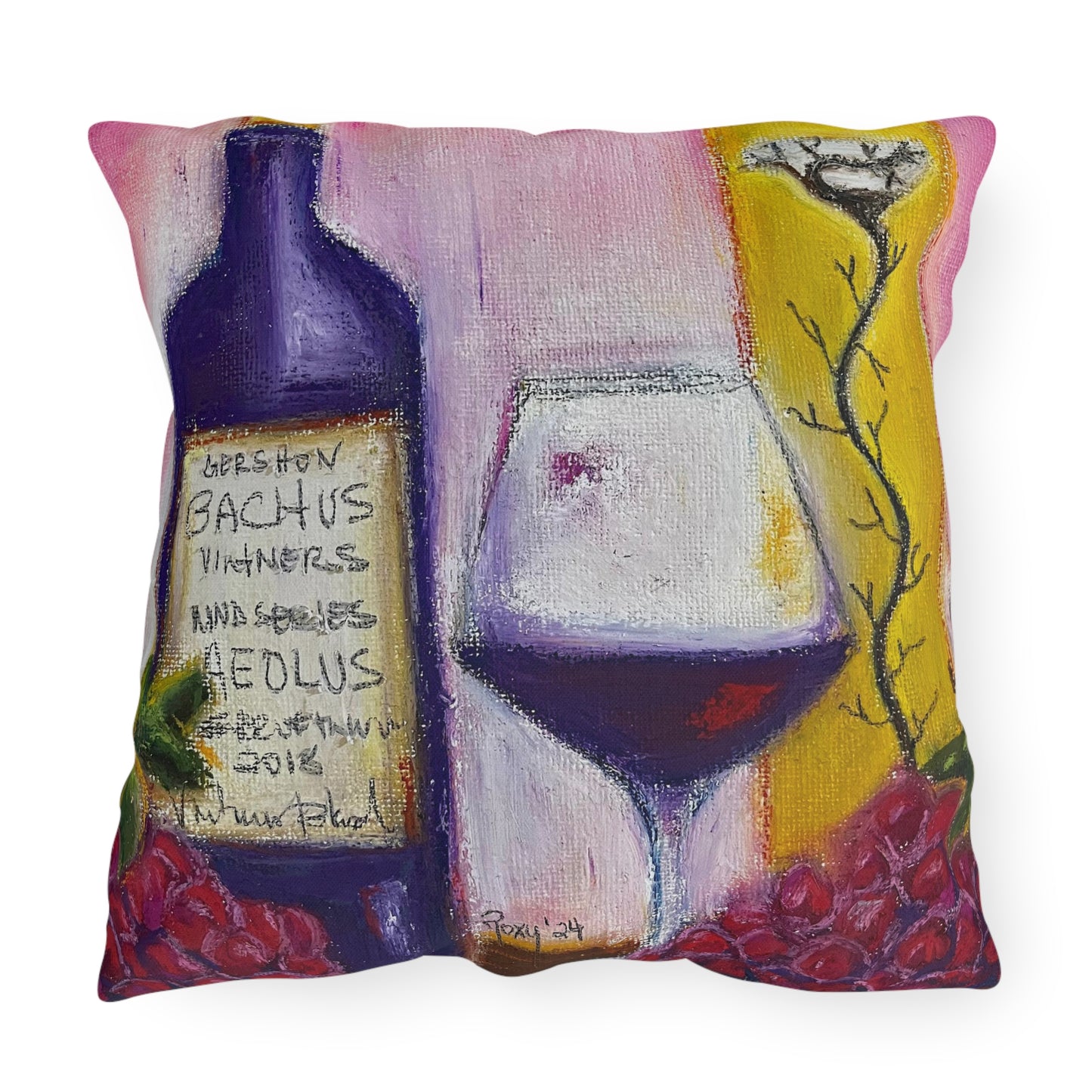 Aeolus GBV Wine & Clique Glass Outdoor Pillows