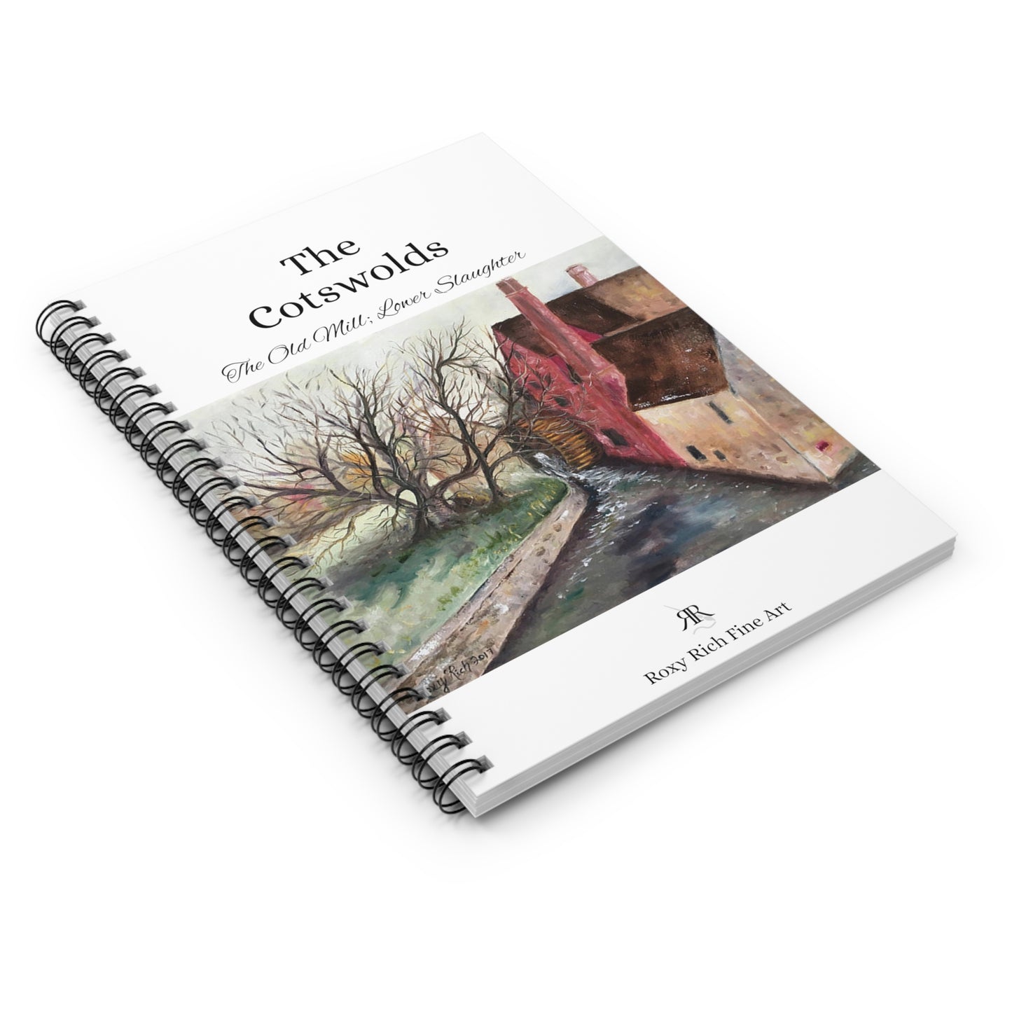 The Old Mill in Lower Slaughter "The Cotswolds" Spiral Notebook