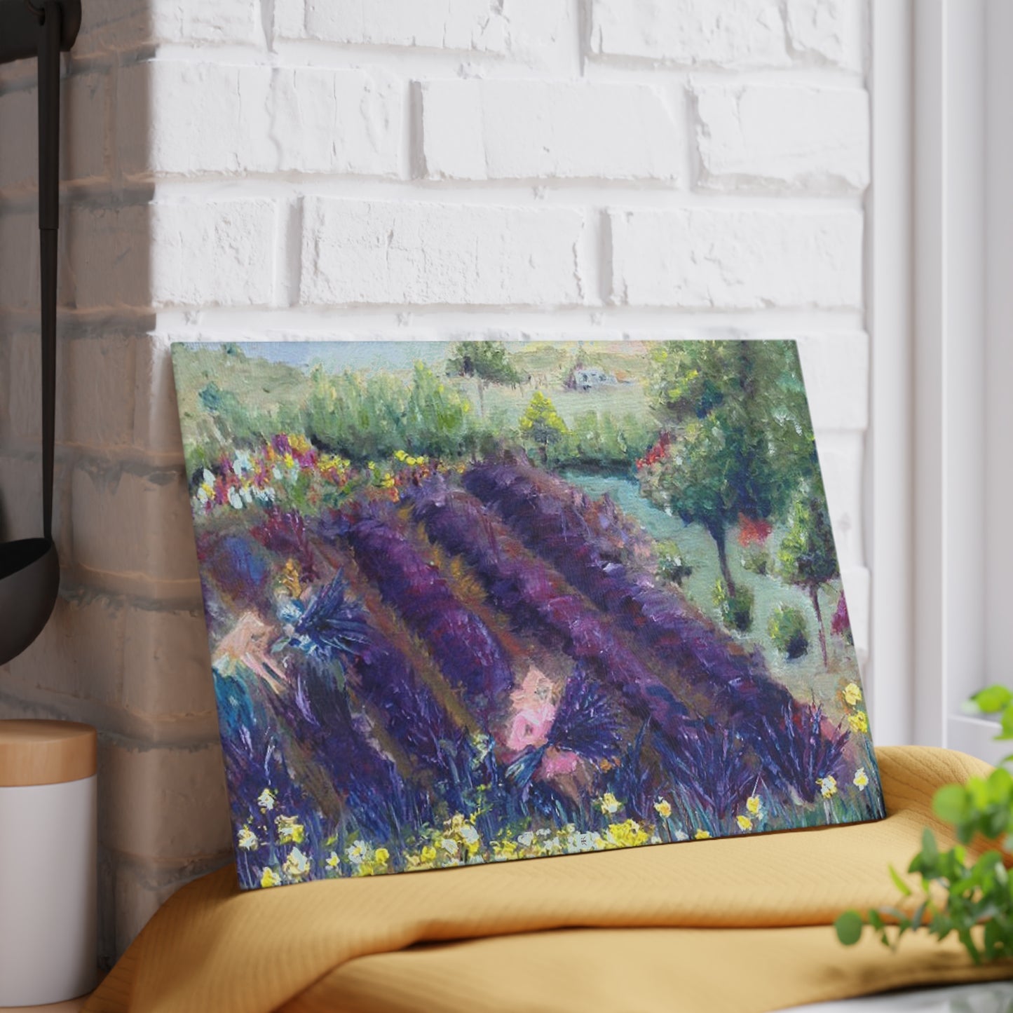 Provence Lavender Glass Cutting Board