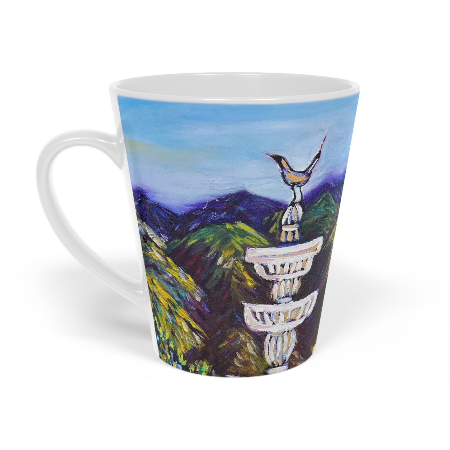 Fountain Vista at GBV Winery Latte Mug, 12oz