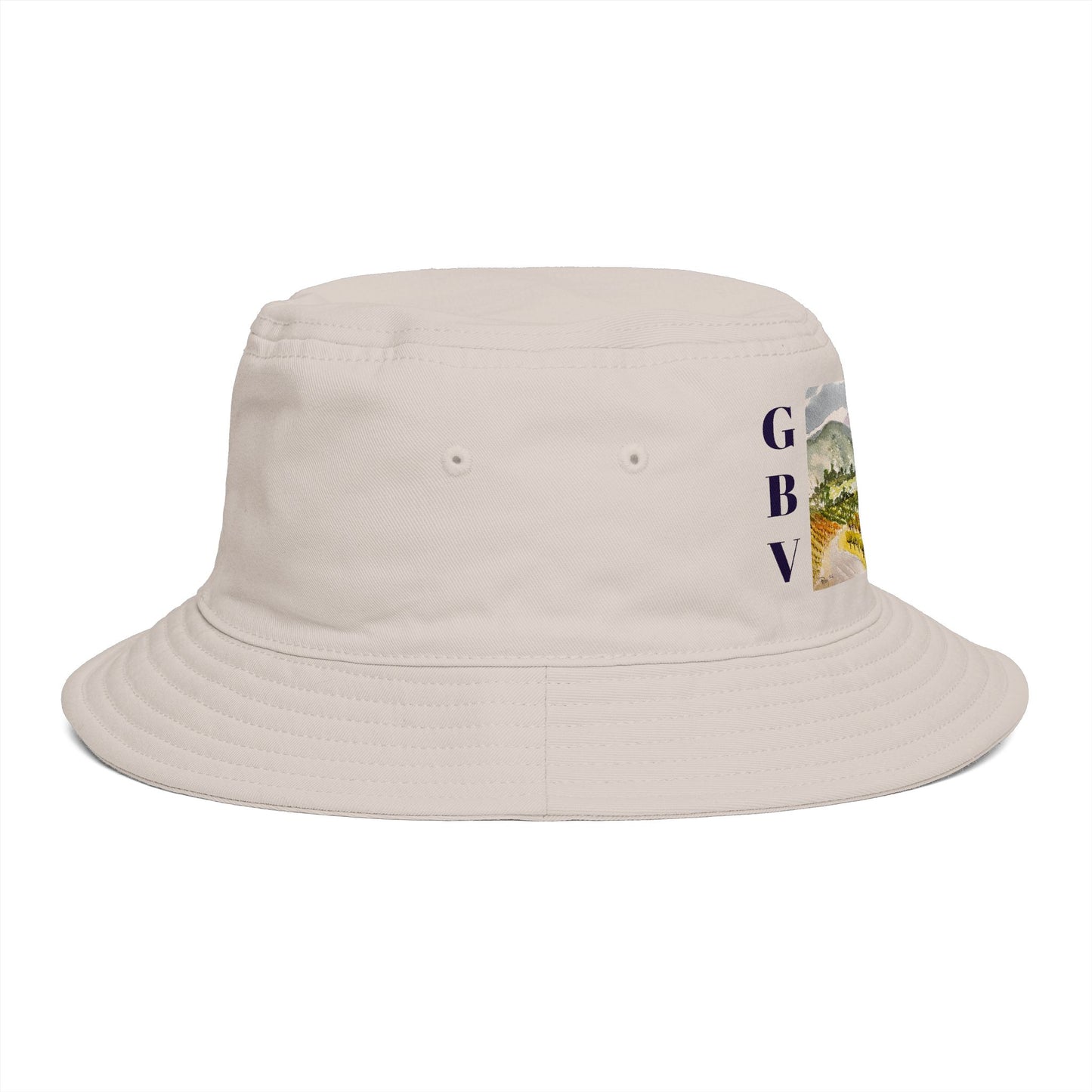 Roxy Rich Fine Art -Road Down from the Villa-GBV- Bucket Hat — Stylish Durable Travel Hat
