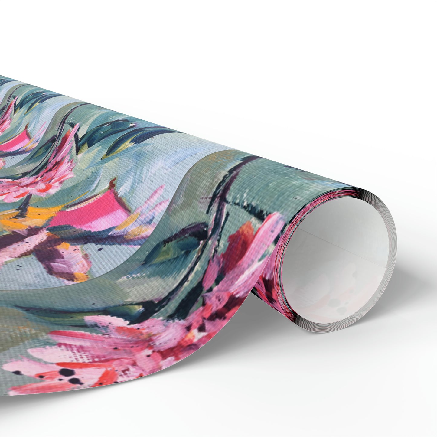Pink Hummingbird Pink Flowers (3 Sizes) Wrapping Papers