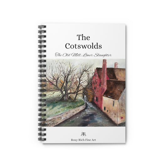 The Old Mill in Lower Slaughter "The Cotswolds" Spiral Notebook