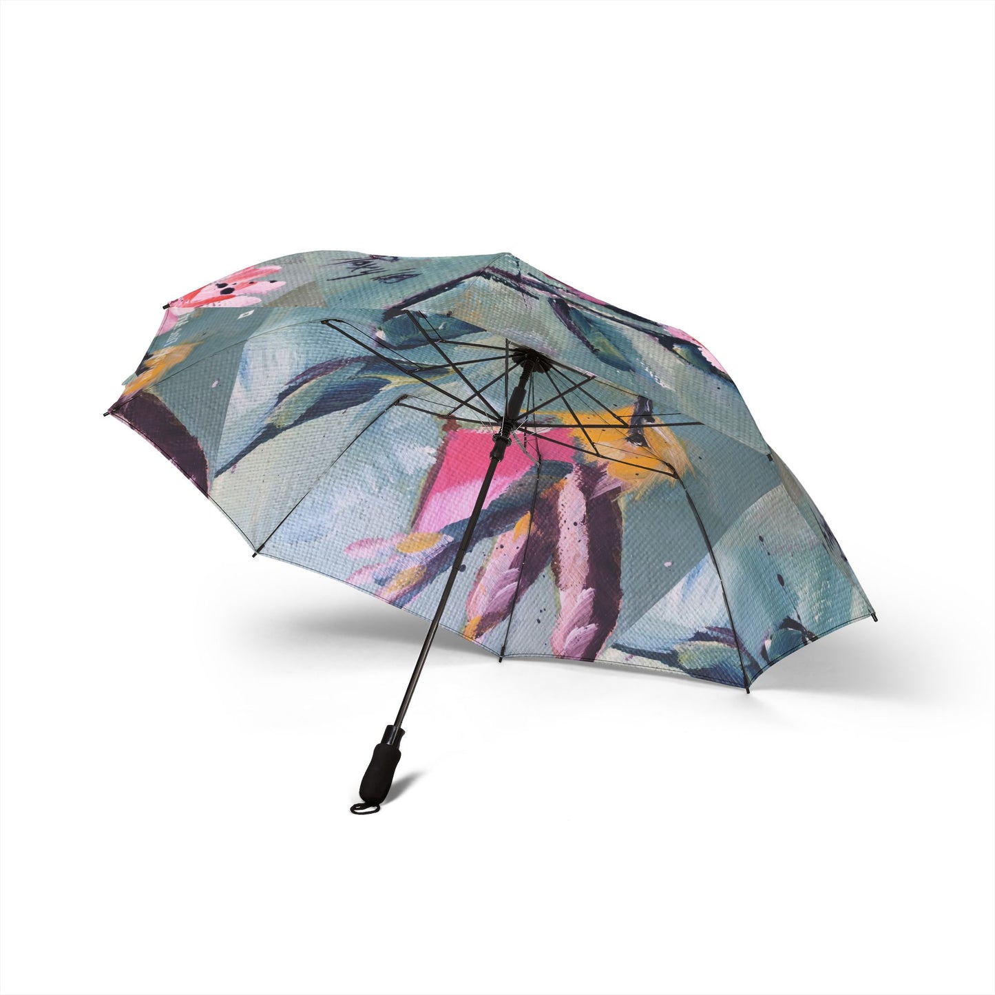 Umbrella- Pink Hummingbird Pink Flower